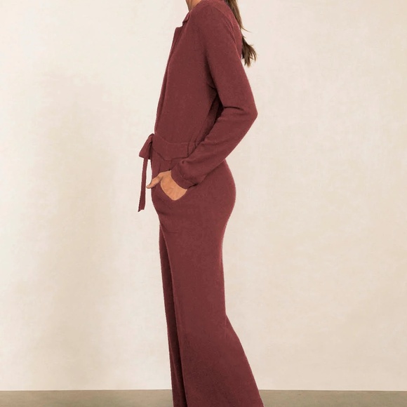 Naked Cashmere 100% Cashmere Jensen Jumpsuit in XS Currant NWT - Picture 2 of 11